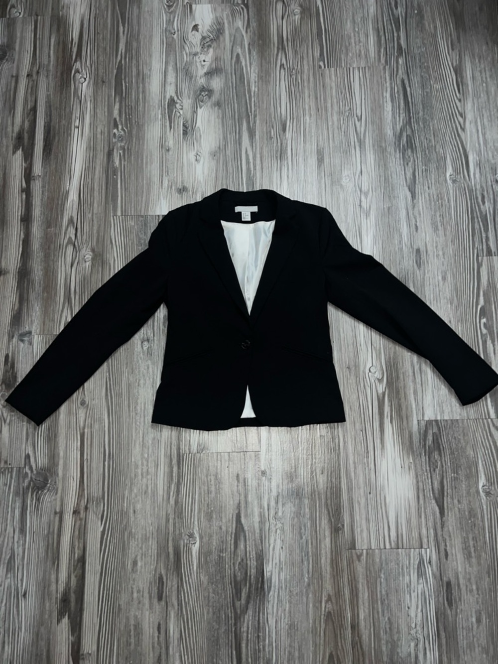 H&M Black Women's Single-Button Blazer
